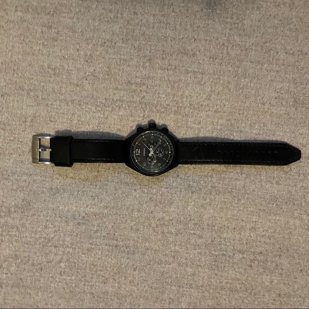 Men’s Black Fossil Watch